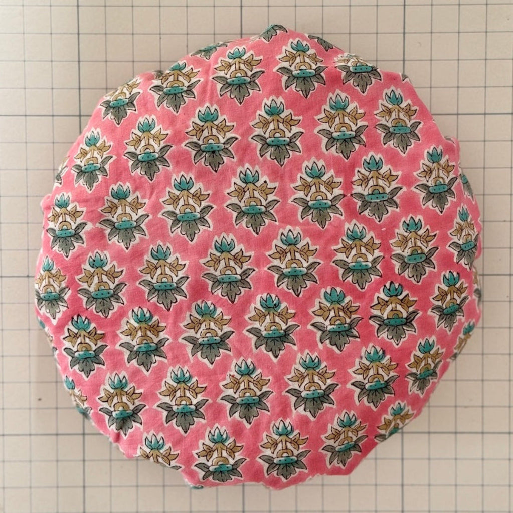 Cotton print bath hat